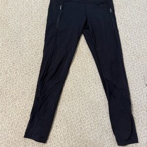 Lululemon Black Leggings with 2 Zippered Pockets